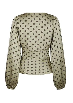 Jellima dotted bluse Pistachio Neo Noir 